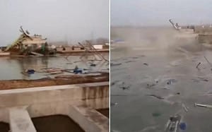 江蘇豆腐渣工程大橋垮了! 興建中工地慘釀2死3失蹤 當局急搜救