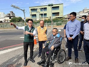 南市大橋國中周邊人行步道建設牛步  身障團體批市府漠視行人身障者用路安全