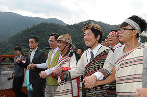 宜蘭寒華大橋通車啟用  賴清德：盼部落居民出入平安