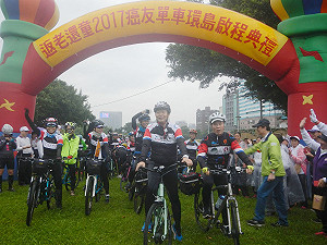 氣功癌友單車環島  日籍癌友跨海見證