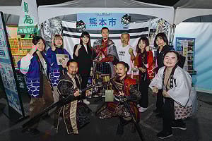 日本友好城市接力助陣高雄燈會   熊本武將隊、八王子啦啦隊賀年演出