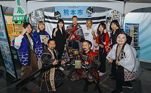 日本友好城市接力助陣高雄燈會   熊本武將隊、八王子啦啦隊賀年演出