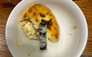 (影) 肯德基蛋塔吃到電池？竟是計時惹禍 衛生局開罰