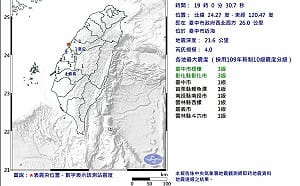 除夕夜地牛翻身！氣象署揭資料曝：台中近海4.0地震「超罕見」 