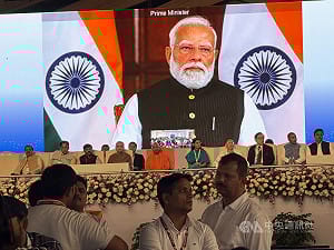 富士康HCL合資封測廠動土　莫迪：國產晶片至關重要