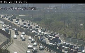 春節連假最後一天！下午國道11路段湧北返車潮 一路塞到半夜