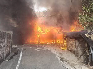 彰化大城工寮大火延燒三合院　幸無人傷亡