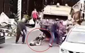 新竹垃圾車後斗彈飛重擊老婦！顱內出血住進加護病房