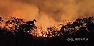 台東知本溪出海口野火燃燒整夜　逾50公頃陷火海