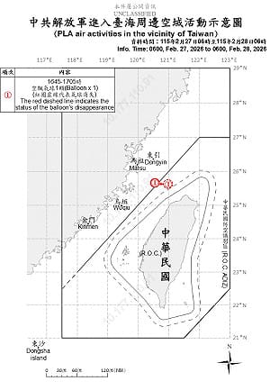 國軍偵獲共艦7艘、空飄氣球1顆 228連假持續侵擾台海