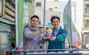 邀新竹市議員劉康彥交流市政  林浤澤大力推動「五力政策」