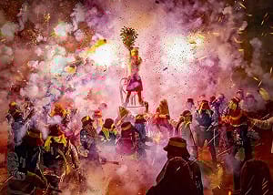 用科技體驗元宵民俗！台東美術館感受沉浸式「炮炸肉身」祝福