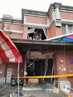 台中建國市場疑瓦斯氣爆　七旬攤商受輕傷