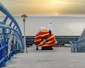 曖曖在海邊！情人節最甜活動  和史努比、韋禮安共度甜蜜時光