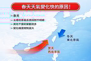 華南水氣剛走「東北季風接力襲台」！專家揭「春天天氣多變」主因