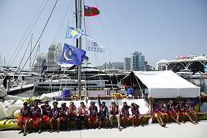 帛琉帆船「無私分享號」航海壯舉首站    海委會高雄港盛大迎船