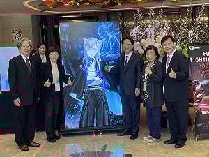 台灣民主基金會玉山論壇參展 賴清德、蕭美琴與AI親善大使互動 