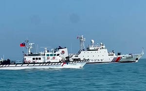 （影）中國海警船連二日侵擾金門海域　海巡2小時全程監控強勢驅離