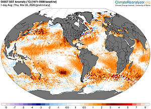 海溫創歷史新高！鄭明典1圖示警：全球暖化回不去了