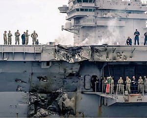 伊朗宣稱成功打擊、逼退美軍「林肯號」航母 影片遭踢爆AI偽造