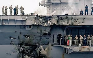 伊朗宣稱成功打擊、逼退美軍「林肯號」航母 影片遭踢爆AI偽造