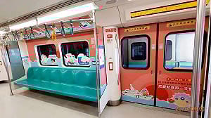 首波突破50萬下載   海洋主題LINE貼圖現身高雄捷運車廂  