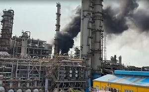 中油大林廠火警冒濃煙   陳麗娜痛批工安承諾又跳票 