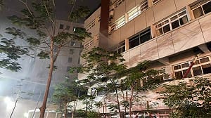 三總松山分院空置病房火滅 啟動自衛消防編組無傷亡