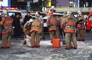 東京澀谷知名交叉路口 男子在路上縱火被捕
