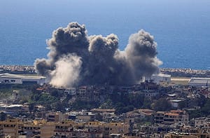 (影) 50架戰機10分鐘轟炸百枚導彈! 以軍對黎巴嫩發動最血腥空襲