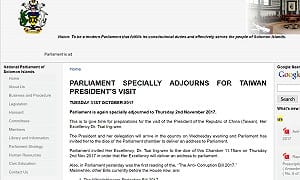 索羅門確認 蔡英文 11/2到國會發表演說