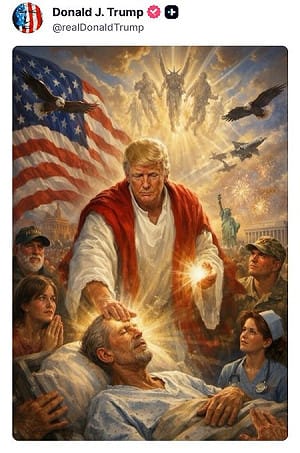 (影) AI基督圖激怒全球! 川普稱是扮醫生 聖殿騎士批褻瀆 教宗也說話了