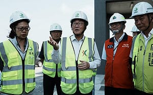 行政院動員全國防汛整備　陳金德視察台南學甲M幹線工程