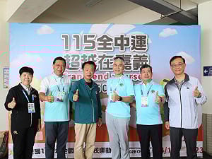 全中運正式開跑 運動部次長偕嘉義縣長赴團本部為22縣市代表隊打氣  