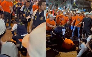 大甲媽祖暴力衝突釀3警傷！黑幫男遭聲押禁見 警政署震怒 