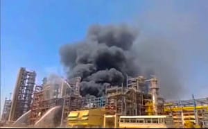 莫迪剪綵前24小時! 印度煉油廠啟用前突大火 斥資85.3億美元設施成焦點