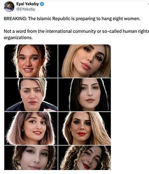 川普急籲伊朗勿絞死8女性! 多為民權運動人士曾參與抗議示威 伊官方這樣回…..