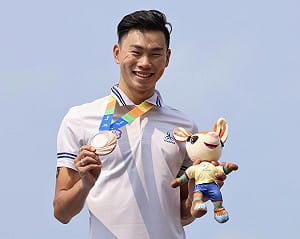 潘子易鐵人水陸兩項摘銅　亞沙運台灣獎牌開張