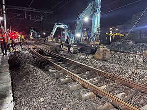 鐵路地下化關鍵進度！台鐵內壢站換臨時軌道 月台縮減進入過渡期