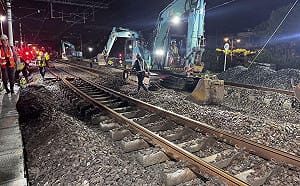 鐵路地下化關鍵進度！台鐵內壢站換臨時軌道 月台縮減進入過渡期