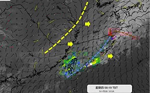 鋒面通過台灣今仍有雨！氣象專家分析水氣減少時間點