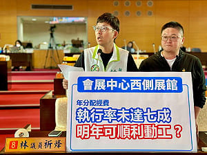 台中國際會展中心西展館執行率偏低遭點名 林祈烽憂衝擊會展產業