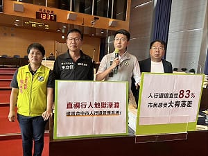 台中人行道不友善 議員問「皮克敏進舊市區」？ 建設局長沒信心