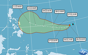 準颱風「哈格比」最快24小時內生成！預估路徑曝光