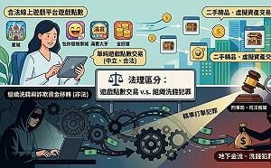 專論》刑事局別搞錯啦！釐清法律邊界：遊戲點數何辜 犯罪重點在於非法金流與洗錢組織