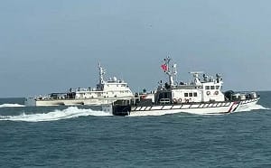中國海警灰色地帶襲擾又來了 4船竄闖金門限制水域遭海巡強勢驅離