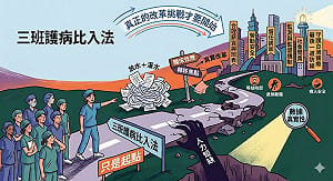 三班護病比入法  醫改會：配套粗糙倉促、淪為騙局
