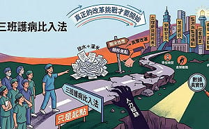 三班護病比入法  醫改會：配套粗糙倉促、淪為騙局