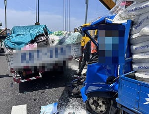 國1彰化段4車追撞事故　小貨車駕駛送醫不治