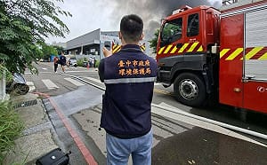 快訊》北屯工地大火！台中PM2.5超標空品惡化